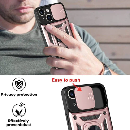 Калъф за iPhone 14 Pro - CamShield Series - Rose Gold