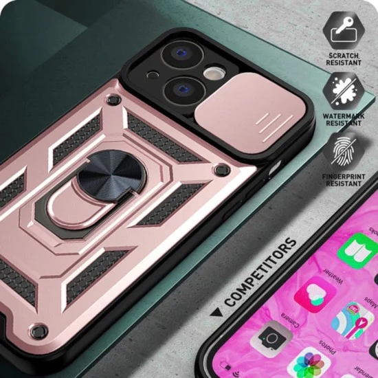 Калъф за iPhone 14 Pro - CamShield Series - Rose Gold