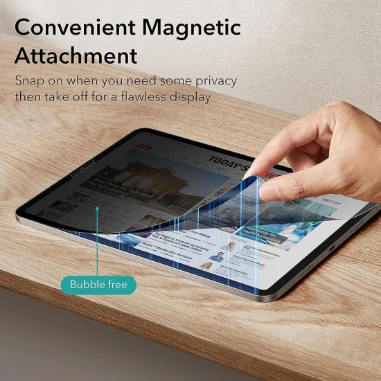 Протектор за iPad Pro 12.9 (2018 / 2020 / 2021 / 2022) - ESR Magnetic Privacy Screen Protector - Поверителност