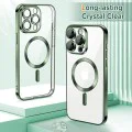 Калъф за iPhone 15 Pro Max - Luxury Crystal MagSafe - Deep Green