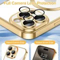 Калъф за iPhone 15 Pro - Luxury Crystal MagSafe - Златен