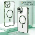 Калъф за iPhone 15 - Luxury Crystal MagSafe - Deep Green