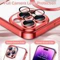 Калъф за iPhone 14 Pro - Luxury Crystal MagSafe - Червен