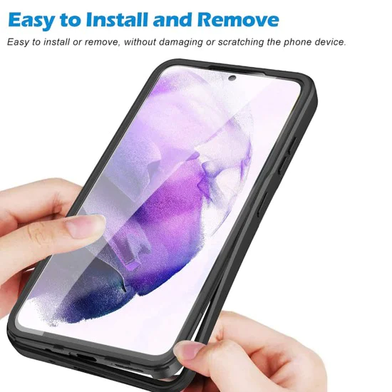 Калъф за Samsung Galaxy S21 FE 5G - ColorVerse 360 Series + протектор - Techsuit - Черен