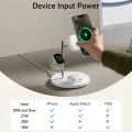 Захранваща станция за iPhone, AirPods Pro и iWatch, 15W + зарядно и Type-C кабел, 40W - Anker (B25M3321) - Бял