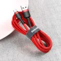 Baseus - Кабел за данни Cafule (CATKLF-A09) - USB към Type-C, 3A, 0,5 м - Червен