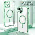 Калъф за iPhone 14 - Luxury Crystal MagSafe - Light Green