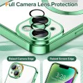 Калъф за iPhone 14 - Luxury Crystal MagSafe - Light Green