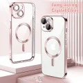 Калъф за iPhone 14 - Luxury Crystal MagSafe - Розов