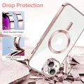 Калъф за iPhone 14 - Luxury Crystal MagSafe - Розов