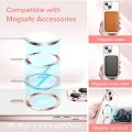 Калъф за iPhone 14 - Luxury Crystal MagSafe - Розов