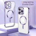 Калъф за iPhone 13 Pro Max - Luxury Crystal MagSafe - Светло лилав
