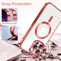 Калъф за iPhone 13 Pro Max - Luxury Crystal MagSafe - Червен