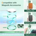 Калъф за iPhone 13 Pro - Luxury Crystal MagSafe - Светло зелен