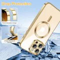 Калъф за iPhone 13 Pro - Luxury Crystal MagSafe - Златен