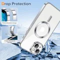 Калъф за iPhone 13 - Luxury Crystal MagSafe - Сребрист