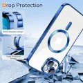 Калъф за iPhone 13 - Luxury Crystal MagSafe - Deep Blue