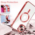 Калъф за iPhone 13 - Luxury Crystal MagSafe - Червен
