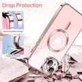Калъф за iPhone 13 - Luxury Crystal MagSafe - Розов