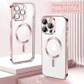Калъф за iPhone 12 Pro - Luxury Crystal MagSafe - Розов