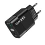 Зарядно Priza GaN, USB, Type-C, 65W - (CHPD131) - Черно