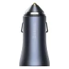 Baseus - Зарядно за кола Golden Pro (TZCCJD-B0G) - USB-A, USB-C, 40W с кабел Type-C към Lightning - Тъмно сиво