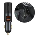 Автоматично зарядно устройство 2xUSB, QC3.0, 120W - Baseus Share Together (CCBT-D0G/C00034800817-Z1) - сиво