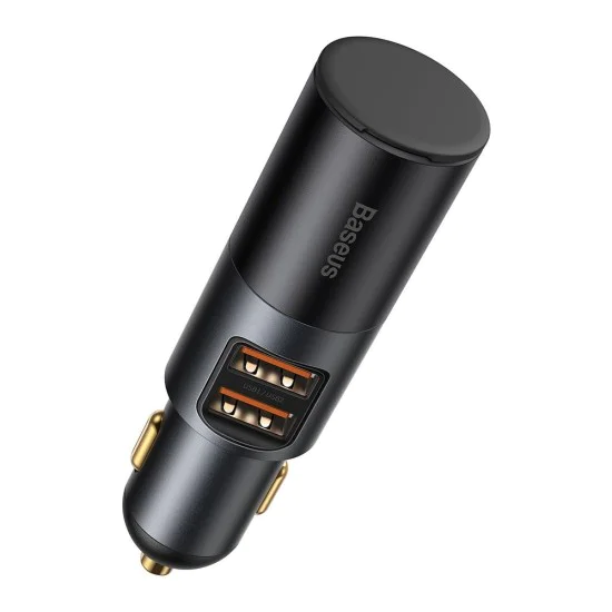 Автоматично зарядно устройство 2xUSB, QC3.0, 120W - Baseus Share Together (CCBT-D0G/C00034800817-Z1) - сиво