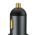 Автоматично зарядно устройство 2xUSB, QC3.0, 120W - Baseus Share Together (CCBT-D0G/C00034800817-Z1) - сиво