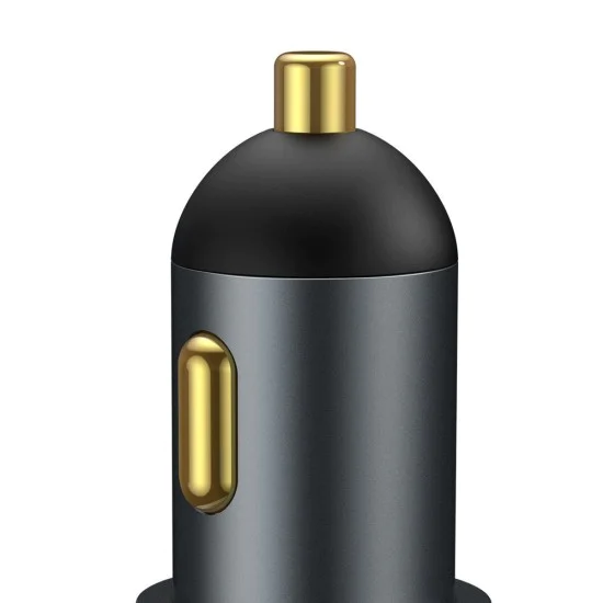Автоматично зарядно устройство 2xUSB, QC3.0, 120W - Baseus Share Together (CCBT-D0G/C00034800817-Z1) - сиво
