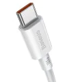 Baseus - Кабел за данни Superior Series (CATYS-B02) - Type-C към Type-C, 100W, 1m - Бял
