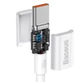 Baseus - Кабел за данни Superior Series (CATYS-B02) - Type-C към Type-C, 100W, 1m - Бял