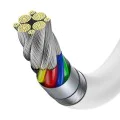 Baseus - Кабел за данни Superior Series (CATYS-B02) - Type-C към Type-C, 100W, 1m - Бял