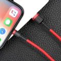 USB към Lightning Data Cable 1.5A, 2m - Baseus Coffees (CALKLF-C09) - Червен