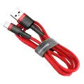 USB към Lightning Data Cable 1.5A, 2m - Baseus Coffees (CALKLF-C09) - Червен