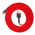 USB към Lightning Data Cable 1.5A, 2m - Baseus Coffees (CALKLF-C09) - Червен