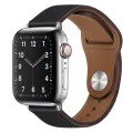 Мъжка каишка за Apple Watch за Apple Watch 1/2/3/3/4/4/5/5/5/6/6/7/8/9/10/SE/SE 2/Ultra/Ultra 2 (42/44 /45/46/49 мм) - Каишка за часовник (W033) - Черна