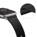 Мъжка каишка за Apple Watch за Apple Watch 1/2/3/3/4/4/5/5/5/6/6/7/8/9/10/SE/SE 2/Ultra/Ultra 2 (42/44 /45/46/49 мм) - Каишка за часовник (W033) - Черна