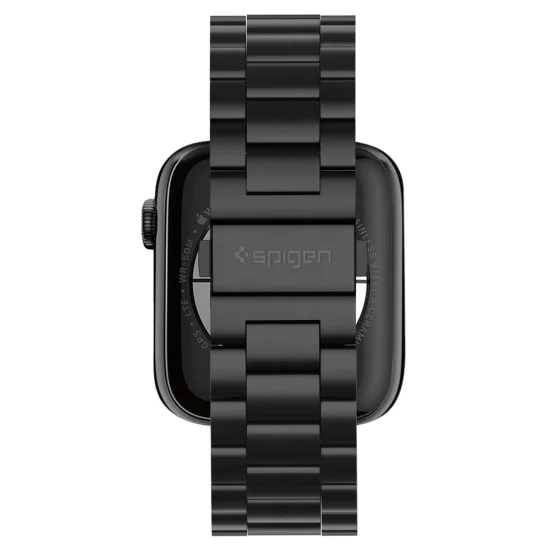 Каишка за Apple Watch 1/2/3/3/4/4/5/5/5/6/6/7/8/7/8/9/10/SE/SE/SE 2/Ultra/Ultra 2 ( 42/44/45/46/49 мм) - Spigen Modern Fit - Черен