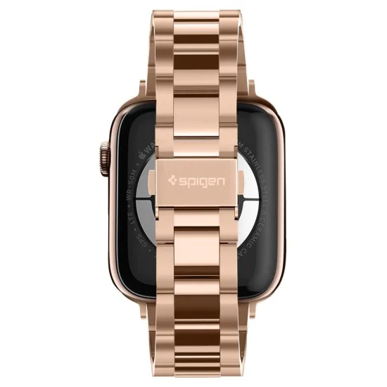Каишка за Apple Watch 1/2/3/3/4/4/5/5/6/6/7/8/7/8/9/10/10/SE/SE 2 (38/40/41/42 mm ) - Spigen Modern Fit - розово злато