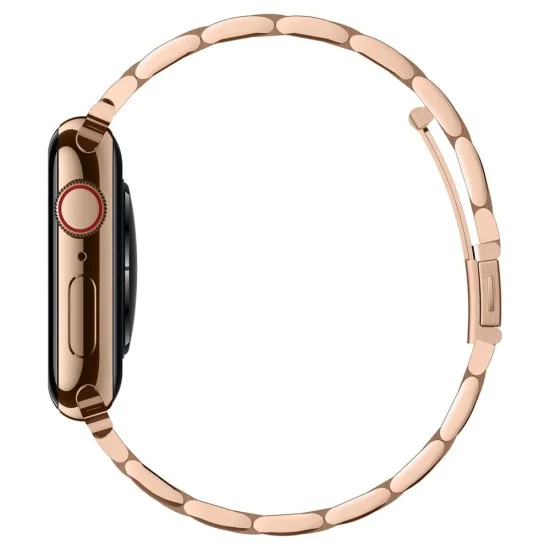 Каишка за Apple Watch 1/2/3/3/4/4/5/5/6/6/7/8/7/8/9/10/10/SE/SE 2 (38/40/41/42 mm ) - Spigen Modern Fit - розово злато