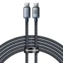Baseus - Кабел за данни Crystal Shine (CAJY000601) - Type-C към Type-C, 100W, 1.2m - Черен