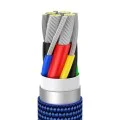 Baseus - Кабел за данни Crystal Shine (CAJY000703) - Type-C към Type-C, 100W, 2m - син
