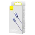 USB към Type-C кабел за данни 100W, 2m - Baseus Crystal Shine (CAJY000505) - лилав