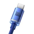 Кабел за данни USB към Type-C 100W 100W, 2m - Baseus Crystal Shine (CAJY000503) - син