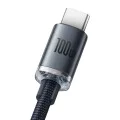 Кабел за данни USB към Type-C 100W, 2m - Baseus Crystal Shine (CAJY000501) - черен