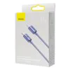 Baseus - Кабел за данни Crystal Shine (CAJY000205) - Type-C към Lightning, 20W, 1.2m - лилав
