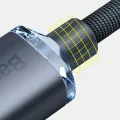 Baseus - Кабел за данни Crystal Shine (CAJY000201) - Type-C към Lightning, 20W, 1.2m - Черен