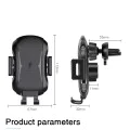 Универсална стойка за кола с безжично зареждане 10W - Premium (CAPD032) - черна