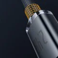 Baseus - Кабел за данни Crystal Shine (CAJY000001) - USB към Lightning, 2.4A, 1.2m - Черен